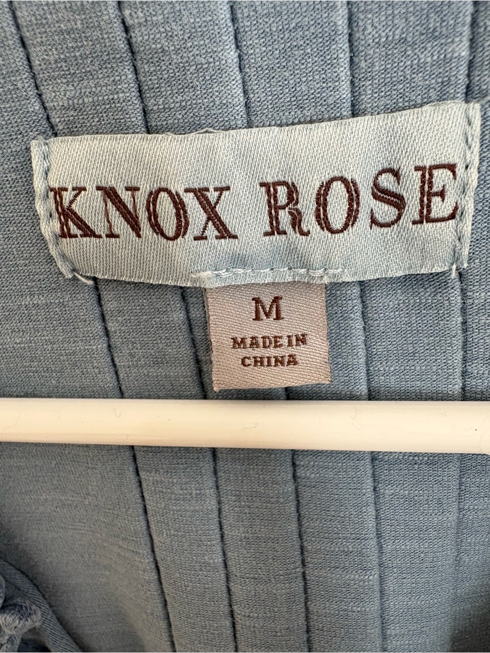 Knox Rose Dusty Blue High-Low V-Neck Tiered Dress - Picture 4 of 6